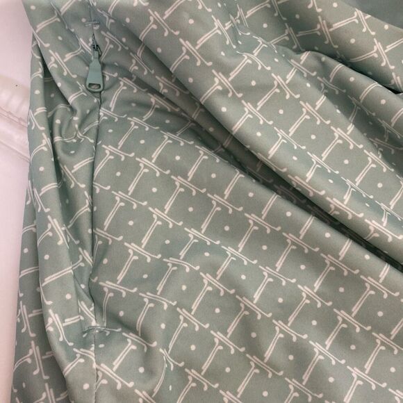 RLX Ralph Lauren Women's Green White Air Flow Printed Stretch Skort Size Medium - Picture 10 of 11